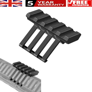 Low Profile Tactical 45 Degree Offset Angle Mount 20mm Picatinny   Rail UK - Picture 1 of 11
