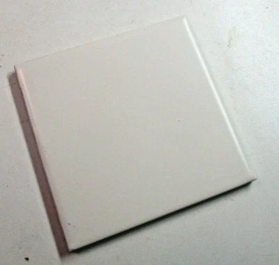 1 azulejo de pared intercerámico EE. UU. 4-1/4" cuadrado Cerámica satinada crema beige claro vintage Foto 1 de 4