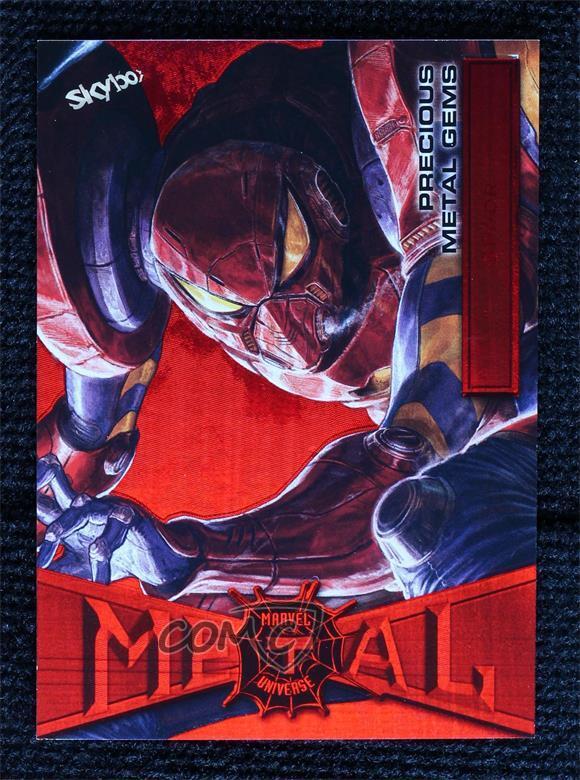 2022 Upper Deck Marvel Metal Universe Spider-Man PMG Red 57/100 SP//dr #63