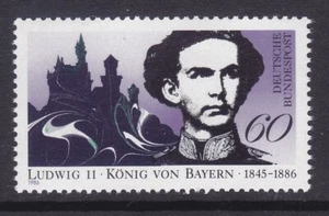 Germany 1460 MNH MI #1281 1986 King Ludwig II Bavaria & Neuschwanstein Castle VF - Picture 1 of 1
