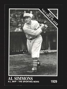 1991 Conlon Collection TSN #311 Al Simmons    Philadelphia Athletics