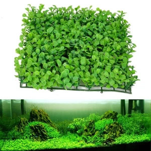 Pianta artificiale PRATO foglioline foglie decorazione ornamento ACQUARIO verde - Foto 1 di 4