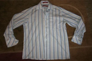 John Players Mens Striped Dress Shirt 39cm - Picture 1 of 3