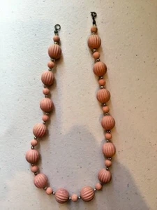 Collar rosa vintage - cuentas de acrílico - Imagen 1 de 4