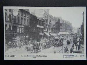 Yorkshire LEEDS Briggate c1892 RP Postcard by Pamlin Repro C1862 - Picture 1 of 2