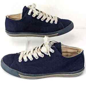 Vintage 90s Pro Keds 69ers Navy Blue Wool Sneakers VTG Shoes Men’s Size 11.5