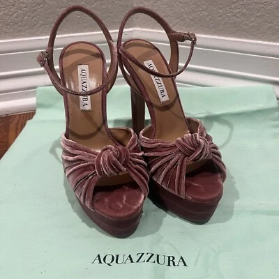 AQUAZZURA FIRENZE VERO CUOIO HECHO EN ITALIA TALLA 37 Foto 1 de 4