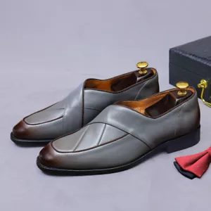 Zapatos británicos retro de negocios formales de cuero de vaca coreanos informales para bodas - Imagen 1 de 26