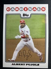 2008 Topps ALBERT PUJOLS #STL1 St. Louis Cardinals HOF