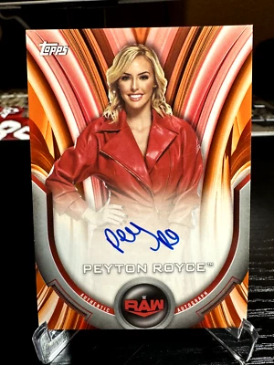 PEYTON ROYCE 2020 WWE TOPPS ROSTER AUTO CARD 31/50 - Image 1 of 2