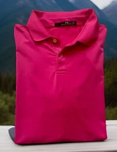 RLX Ralph Lauren Men’s Short Sleeve Bright Polo Shirt Size Large Golf Casual - Picture 1 of 5
