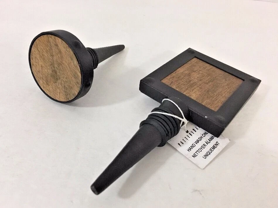 Juego de tapones de botella Pottery Barn Blacksmith/2 sin monograma Foto 1 de 4