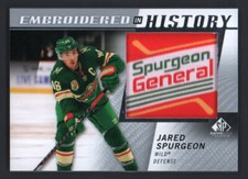 2021-22 Upper Deck SP Game Used Embroidered in History #50 Jared Spurgeon