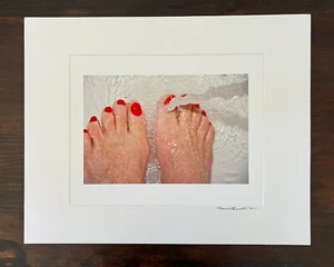 Fine Art Photography Woman Feet Foot Water Matted 16” x 20” George Bennett Toes - Picture 1 of 7