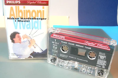 albinoni vivaldi baroque trumpet concertos cassette tape  - Image 1 of 2