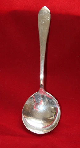 Dominick & Haff Pointed Antique Sterling Round Bowl Soup Spoon 6 1/8" ~40g Cover