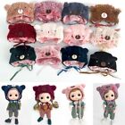 Cartoon Animal Doll Plush Hat Dollhouse Hats  For Obitsu11 Dolls 1/12bjd Doll