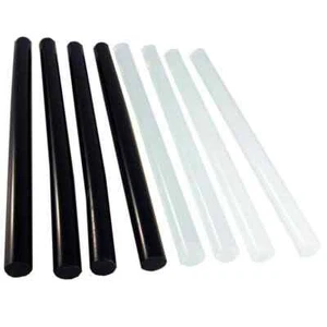 Hot Glue Sticks 4-Pack Clear OR Black for Mounting Minerals, Crystals, Fossils - Picture 1 of 3