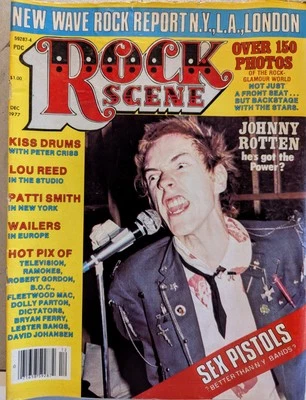 Rock Scene Magazine December 1977 Sex Pistols, KISS, Led Zeppelin, Blondie, BOC Foto 1 de 4