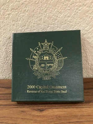 2000 Texas State Capitol Рождественское украшение реверс печати штата Техас новом - Изображение 1 из 3