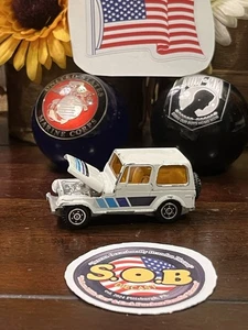 YatMing Jeep CJ-7 No 1803 1:64 White Diecast USED EX Condition - Picture 1 of 12