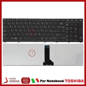 Tastiera Italiana TOSHIBA Tecra R850 R950 R960 NERA + Trackpoint G83C000CB3IT - Imagen 1 de 1