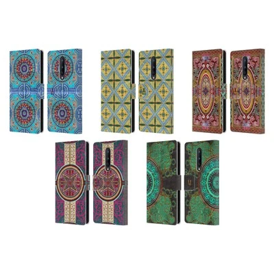 HEAD CASE DESIGNS ARABESQUE PATTERN LEATHER BOOK WALLET CASE FOR ONEPLUS PHONES - Image 1 of 4