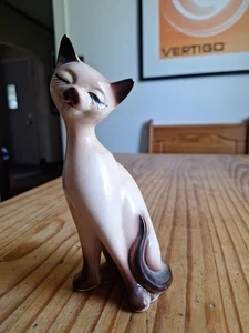 Vintage 7" SIAMKATZE Figur Figur mit JAPAN Aufkleber - Bild 1 von 9