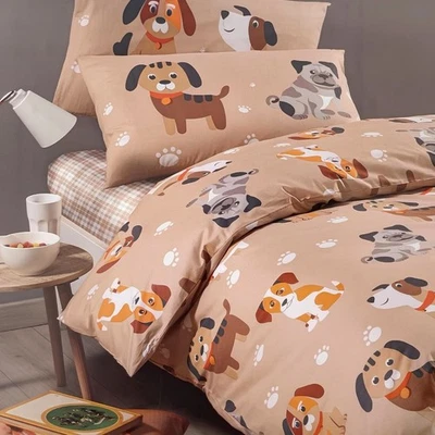 Completo copripiumino per Letto Singolo in cotone di Caleffi Art. Cuccioli - Immagine 1 di 4