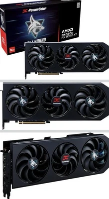 *NEW* AMD Radeon RX 9070 XT PowerColor Hellhound 16GB GDDR6 Graphics Card GPU - Image 1 of 2