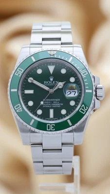 Rolex Submariner Date "Hulk" Automatik Herrenuhr  116610LV Original Papiere +  - Bild 1 von 4