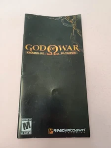 Original God of War Chains of Olympus PSP nur Bedienungsanleitung - Bild 1 von 2