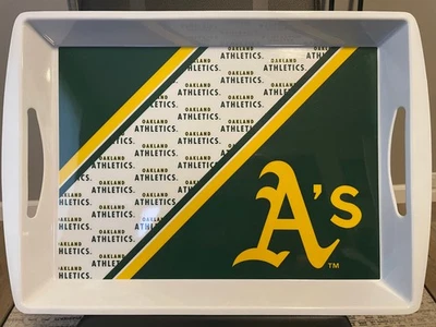 Bandeja de valet para servir melamina Oakland Athletics A's 19" x 13" ¡Con licencia oficial! Foto 1 de 4