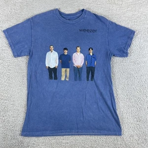 Weezer T-Shirt Mens Medium Blue Album Tour 1994 Retro Rivers Pinkerton Grunge - Picture 1 of 6