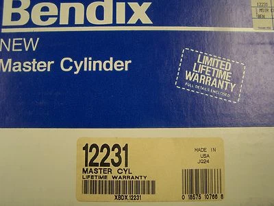 Cilindro maestro de freno Bendix 12231 para Acura Integra Honda Prelude Accord Foto 1 de 4