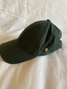 ROLEX BASEBALL HAT EMBROIDERED GREEN COTTON AUTHENTIC - Picture 1 of 5