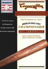 2012 Panini Cooperstown Famous Moments Dodgers Baseball Card #4 Roy Campanella