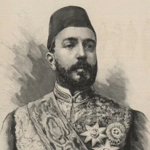 Mehemed Tewfik-Pacha - Khedive von Ägypten - Pressestich 1878 - Bild 1 von 2
