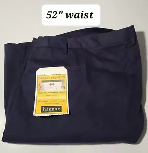 Haggar Expandable Waist Men's Navy Blue Shorts Size 52 NWT - Picture 1 of 4