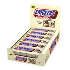 Snickers Hi-Protein White Choc Bar 20 g | Post Allenamento a basso contenuto di zucchero - 57 g ciascuno
