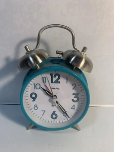 SHARP Turquoise Alarm Clock   Tested works great.  Battery Operated. - Picture 1 of 3