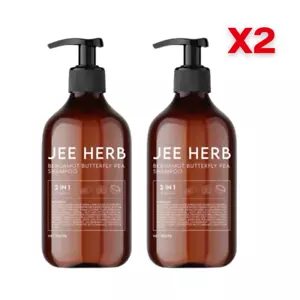 2x JEEHERB Shampoo perdita capelli forfora prurito cuoio capelluto morbido liscio lungo sano 300ML - Foto 1 di 6