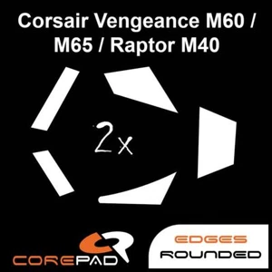 Corepad Skatz Corsair Vengeance M60 M65 M65 PRO Raptor M40 Mouse Pies Teflón - Imagen 1 de 1