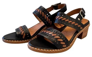 Pikolinos Blane Leather Woven Heel Sandals Size 38 NWOB $180 US 7.5-8 - Picture 1 of 10