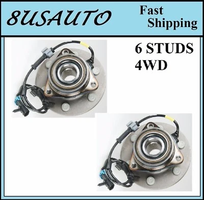 FRONT Wheel Hub Bearing Assembly Fit 1999-2006 GMC YUKON 4WD PAIR - Image 1 of 3