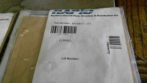 RAYTHEON AIRCRAFT O-RING SEAL PACKING M83461/1-231 NOS LOT of 2 - Picture 1 of 3