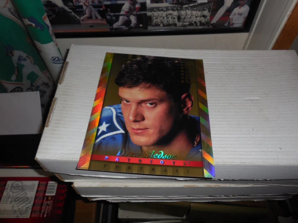 1997 Donruss Studio - Drew Bledsoe #4  8x10 Portrait Gold Proof 0298/1000 - Image 1 of 1