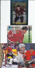 Bernie Nicholls 1994-95 Upper Deck SP,  Finest & Flair 1995-96 Sky Box Cards (4)