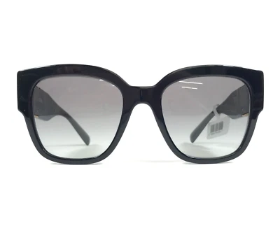 范思哲太阳镜 MOD.4437-U GB1/11 黑色金色方形镜框带灰色镜片 — 第 1/4 张图片