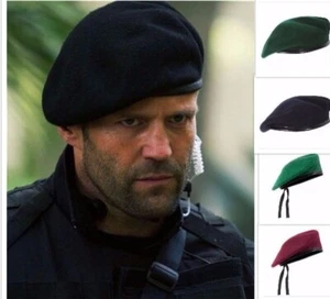 Hombre Mujer 100% Genial Lana Militar Fuerza Especial Ejército Artista Francés Sombrero Gorra Boina - Imagen 1 de 20
